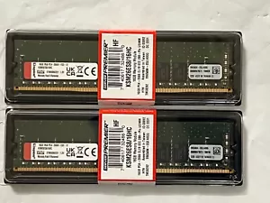 Kingston Server Premier 32GB (2 x 16GB) DDR4 2666MHz ECC UDIMM RAM KSM26ES8/16HC - Picture 1 of 6