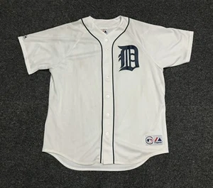 VTG Majestic MLB Detroit Tigers Home White No Name Baseball Jersey Size XL USA - Picture 1 of 2