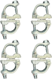 Swivel Scaffolding Clamps British For 1-3/4 to 1-9/10 OD Tube At Any Angles 4 Pc - Picture 1 of 8