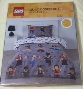 BNWT LEGO Licensed Single Bed Quilt Cover Set Favourite Characters Reversible - Picture 1 of 8