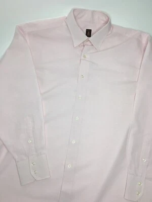 Camisa para hombre Robert Talbott rosa manga larga abotonada •Talla: Ver nota *USADA EN EXCELENTE ESTADO Foto 1 de 4