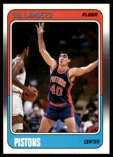 1988-89 Fleer Bill Laimbeer Detroit Pistons #42
