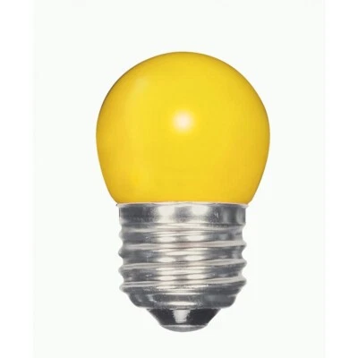 LED S11 Light bulb - Ceramic Yellow - 1.2W - 120V - SATCO-S9166 - Image 1 of 4