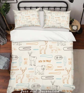 3D Cartoon Animals Quilt Cover Set Bedding Set Pillowcases 40 - Bild 1 von 5