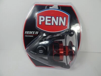 CARRETE GIRATORIO PENN FIERCE lV 6000, HS, Gear5.6:1, arrastre 25 lb, 41" por giro Foto 1 de 2