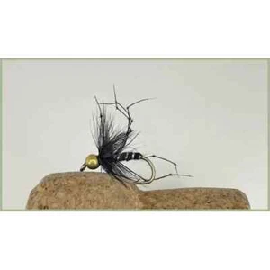 Daddy Long Legs Trout Flies, 6 x Gold head Black Daddy, Size 10 Fishing Flies - Picture 1 of 1