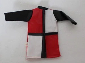 Impermeable Vintage Muñeca Barbie Clon Maddie Mod-Rojo Blanco Negro - Imagen 1 de 4
