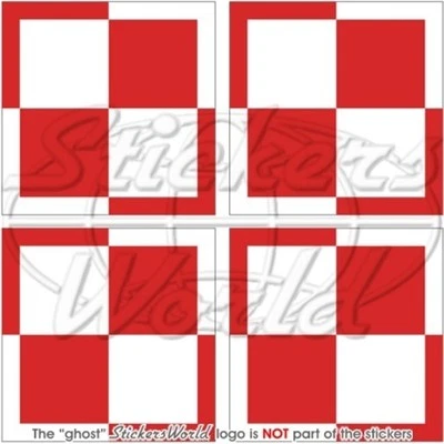 STICKERSWORLD POLAND Polish Air Force Aircraft Roundels 50mm (2") Vinyl Stickers Decals x4