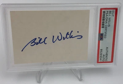 BILL WILLIS PSA  AUTO Authentic Signed Card The Ohio State CLEVELAND BROWNS HOF - Image 1 of 4