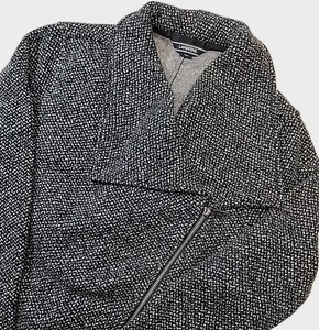 Lands End Waterfall Zip Jacket Womens Med Petite 10/12 Charcoal Full Zip Fleece - Picture 1 of 12