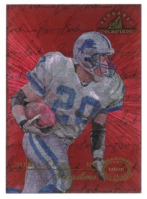 Pinnacle Inscriptions Challenge Collection 1997 "Rojo" #20 Barry Sanders Foto 1 de 2