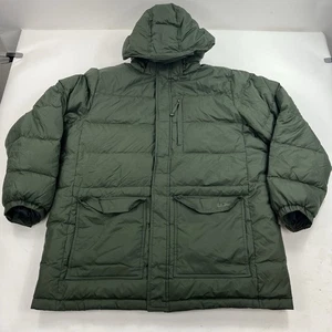 LL Bean grüner Gänsedaunenparka mit Kapuze Jacke Puffer Herren Größe XL - Bild 1 von 9