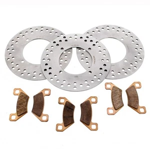 2009 Arctic Cat TBX 650 Front and Rear Brake Rotors and Severe Duty Brake Pads - Picture 1 of 4