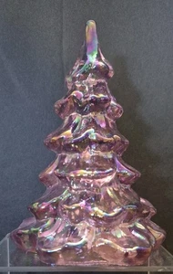 ADESIVO FENTON ART VETRO ROSA IRIDESCENTE 6 POLLICI ALBERO DI NATALE FENTON BELLISSIMO - Foto 1 di 4