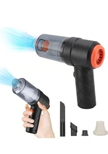 Mini Aspirador 2en1 con Ventilador USB, Portátil Negro - Imagen 1 de 10