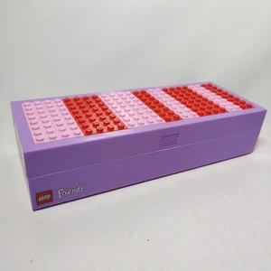 Lego Friends Pencil Case Purple Hard Plastic Very Good Condition - Picture 1 of 13