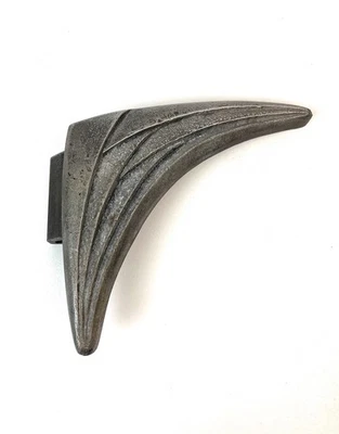 Rare large Mid Century Solid Abstract Brutalist metal cast Door Handle - Image 1 of 4