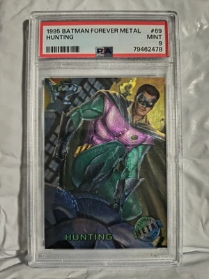 1995 Batman Forever Metal Hunting #69 PSA 9 - Image 1 of 2
