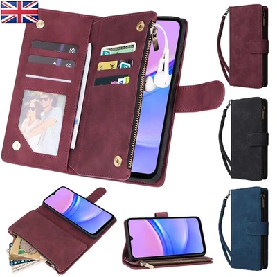 TUPARGO Zip Wallet Case Leather Flip Phone Cover For Samsung Galaxy A16 A26 A56 A17 5G