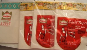 4 VINTAGE NOS ROYALCRAFT & ROYLIES KITCHEN SHELF PAPER - Picture 1 of 9
