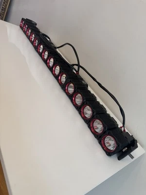 Barra de luz LED KC Hilites Flex Era 30 personalizada roja todoterreno carreras UTV Overlander Foto 1 de 4