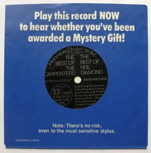 Neil Diamond Best Of Neil Diamond flexi Flexi RDCAR 858 EX/EX 1970s 6" flexi, sl - Picture 1 of 8