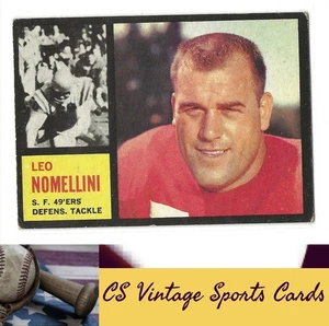 1962 Topps #159 Leo Nomellini - Imagen 1 de 2
