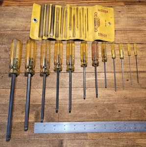 Vintage Bondhus 12pc Ball Driver Hex Tools Set BSX13 #10637 SAE .050-3/8” USA - Picture 1 of 5