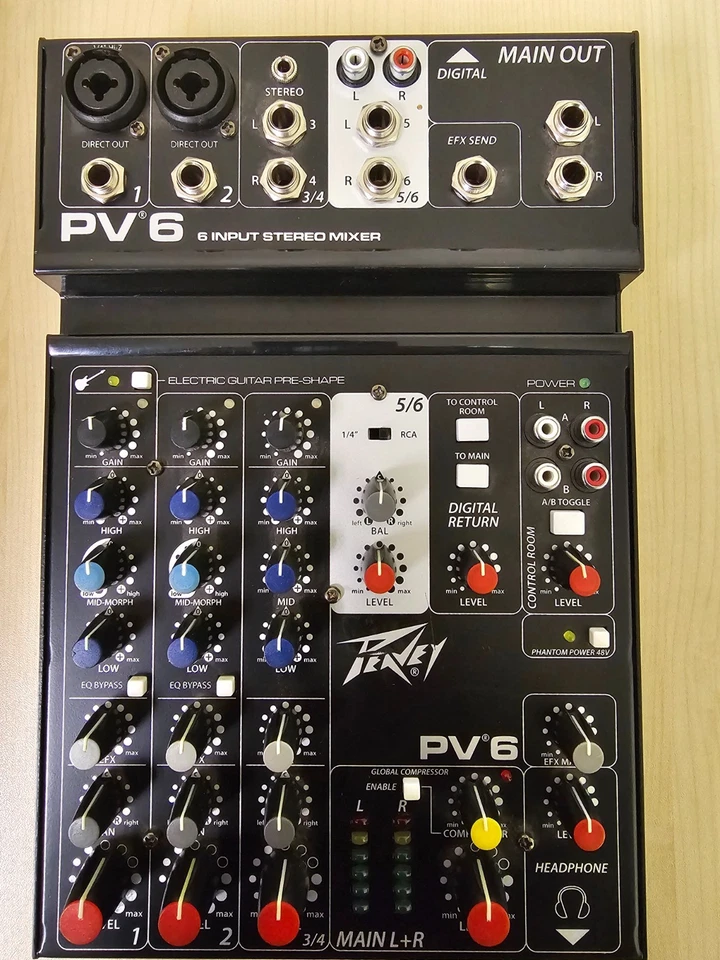 Peavey PV6 Pro Audio Mixer - Image 1 of 1