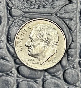 2008-P Roosevelt Dime ~ Obv Die Clash & Doubled - Picture 1 of 9