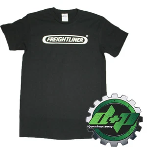 Freightliner T shirt semi truck diesel tee short sleeve gear logo black LARGE - Picture 1 of 1