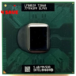 Intel Pentium Dual-Core T2060 1.60GHz Socket M Laptop Mobile CPU Processor SL9VX - Picture 1 of 1
