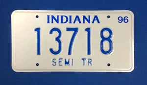 Indiana Sattelanhänger Nummernschild 1996, 13718 - Bild 1 von 2