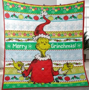 How The Grinch Stole Christmas Sherpa Blanket, The Grinch Lovers Blanket - Picture 1 of 1