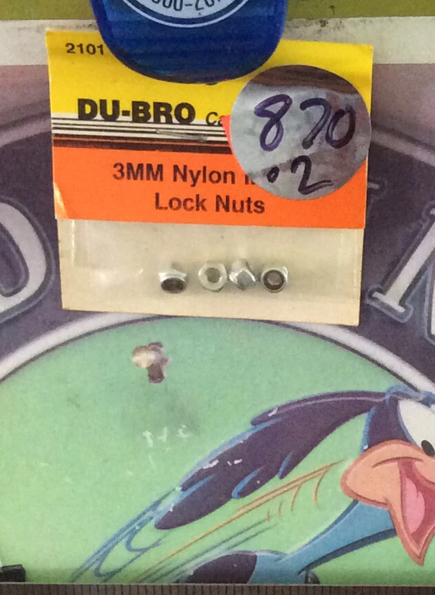 DuBro 2101 3mm Nylon Insert Lock Nuts Metric Dub2101