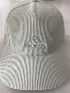 Adidas Originals Corduroy Linen Green Premium Sport Snapback Hat - OSFM - NWT - Picture 1 of 4