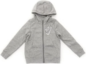 Nike Full-Zip Fleece Hoodie, Little Girls (Gray, Small) - Picture 1 of 3