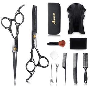 Kit Tijeras Profesionales Para Cortar El Cabello Peluquero De Acero inoxidable - Picture 1 of 12