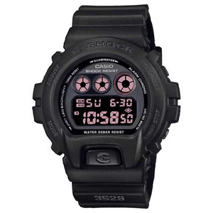 Casio Men's Watch G-Shock Quartz Alarm Black Digital Dial Resin Strap DW6900MS-1 - Picture 1 of 6