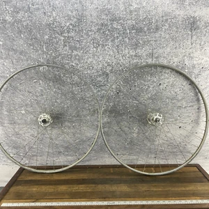 Juego de ruedas tubulares Campagnolo 700c llanta Weinmann 36 120 c coser años 70 vintage - Imagen 1 de 21