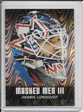 2010-11 Between The Pipes Henrik Lundqvist Masked Men III Silver # MM-18