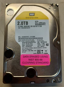 Western Digital 3.5" 2TB 7200RPM 128M 6Gbps SATA HDD Hard Drive WD2004FBYZ WD - Picture 1 of 1