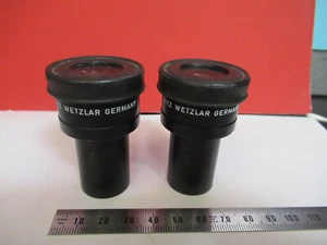 PAR DE MICROSCOPIO ÓPTICO OCULAR LEITZ WETZLAR 10X PARTE COMO EN LA FOTO S4-B-68 - Imagen 1 de 6