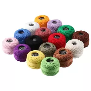 Crochet Thread Size 10 Solid Color Thread Cross Stitch Cotton Sewing Thread - Picture 1 of 14