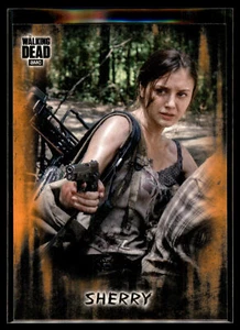 2018 Topps Walking Dead Hunters and the Hunted Orange Parallel #76 Sherry - Imagen 1 de 2