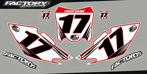 Honda CRF450 09-12 Pre Printed Number plate Backgrounds Accel SERIES - Foto 1 di 1