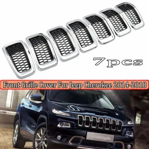 Replace Front Bumper Grille Center Grill Insert For 2014-2018 JEEP CHEROKEE 4DR - Picture 1 of 9