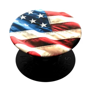 PopSockets PopGrip Phone Grip w/ Stand Swappable Design Oh Say Can You See FLAG - Picture 1 of 5