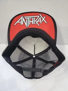 5Panel Metal Head Black Death Thrash Color Red White Anthrax Trucker Adjustable - Picture 1 of 2