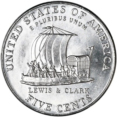 2004 P Jefferson Nickel KEELBOAT 1 Coin Uncirculated From Mint Rolls - Image 1 of 2